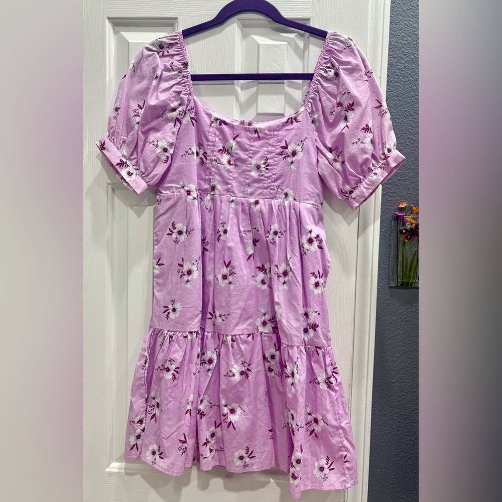 Lilac Floral Dress